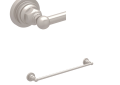 ROHL ROT1/18STN Wall Mount 18" Single Towel Bar - Satin Nickel