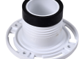 Oatey 43651 Twist-N-Set 4 inch PVC Street Closet Flange with Plastic Ring