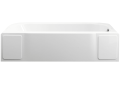 Sterling 76141120-0 60 inch x 30 inch x 19 inch Accord Series Whirlpool Bath Tub with Right-Hand Drain - White