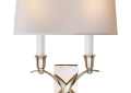 Visual Comfort CHD 1190PN-NP E. F. Chapman Cross Bouillotte 2 Light 10 inch Polished Nickel Decorative Wall Light
