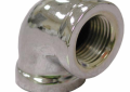 1/2 Inch Polished Chrome Lead Free Brass 90 Degree Elbow