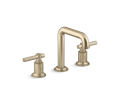 Kallista P21222-LV-BAF Sink Faucet, Tall Spout, Lever Handles - Brushed French Gold
