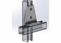 Empire 9036CAZ Shelf Gusset Angle, 4 Holes, 3-1/2 in L x 1-5/8 in W x 1/4 in THK