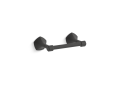 Kohler® 27065-BL 27065 Occasion® Horizontal Paper Holder, 1 Roll Capacity, 2-5/16 in H, Zinc, Matte Black
