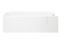 Sterling 71141120-0 60 inch x 30 inch x 17 inch Accord Series Bath Tub with Right-Hand Drain - White