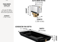 DELTA® 5GA-PAD-240 Steam Generator Pan and Auto Drain, For Use With 5GE-SMP and 5P-EST Series Generators, 240 Voltage, Brass