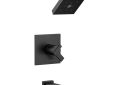 DELTA® T17467-BL Monitor® 17 Tub and Shower Trim, 1.75 gpm Shower, Matte Black
