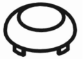 Kohler® 1024303-96 Circle Graphics Button, For Use With Model K-12265 Widespread Lavatory Faucet, Biscuit