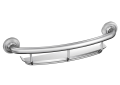 Moen® LR2356DCH Grab Bar With Integrated Shelf, Home Care®, 16 in L x 1 in Dia, Polished Chrome, Stainless Steel, Import