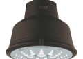 GROHE 27126ZB1 Shower Head, Relexa Rustic 100, 2.5 gpm, 5 Sprays, Wall Mount, 4.06 in Head, Import