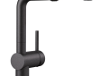 Blanco 526367 LINUS™ Kitchen Faucet, 1.5 gpm Flow Rate, 160 deg Swivel Pull-Out Spout, Anthracite, 1 Handle, 1 Faucet Hole, Import