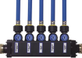 Viega 49043 PureFlow Four 1/2 inch Press Branch Polymer MiniBloc with 1/4 Turn Valves