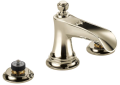 Brizo® 65361LF-PNLHP Rook™ Widespread Lavatory Faucet, 1.5 gpm, 3 in H Spout, 6 to 16 in Center, Polished Nickel, Pop-Up Drain, Import, Commercial