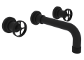 ROHL A3307IWMBTO-2 Campo Wall Mount Widespread Bathroom Faucet - Matte Black