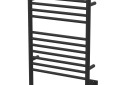 Amba® ESMB Jeeves Straight Towel Warmer, Hardwired, 12 Bars, Matte Black, 21-1/4 in W 31-3/4 in H