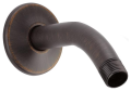 DELTA® U4993-RB Shower Arm and Flange, 6 in L, 1/2 in Male IPS, Import