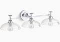 Kohler K-31770-SC03-CPL Tone(TM) Three-Light Sconce - Polished Chrome
