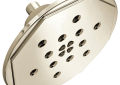 Brizo® 87461-PN Rook™ Multi-Function Raincan Shower Head, 2 gpm Min, 4 Sprays, Wall Mount, Import