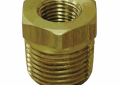 Jones Stephens™ B74209LF Hex Head Lead Free Pipe Bushing, 1/2 x 3/4 in Nominal, MNPT x FNPT End Style, Bronze