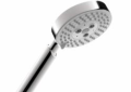 Hansgrohe 04341000 Raindance S 100 AIR 3-Jet Hand Shower, 2 gpm Flow Rate, 3 Sprays, 4 in Dia Head, 1/2 in Connection