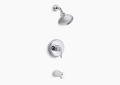 Kohler K-TS395-4-CP Devonshire Rite-Temp Bath and Shower Valve Trim - Polished Chrome