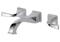 Brizo® 65830LF-PC Virage® Lavatory Faucet With Overflow, Commercial, 1.5 gpm Flow Rate, 8 in Center, Polished Chrome, 2 Handles, Grid Strainer Drain, Function: Traditional
