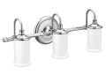 Moen® YB6463CH 3-Globe Bath Light, (3 Lamp, 110 VAC, Polished Chrome Housing