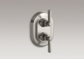 Kohler T10594-4-BN Stacked Thermostatic Trim, Lever Handle