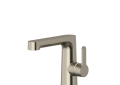 RIOBEL NBS01SHBN Nibi Bathroom Faucet, 1.2 gpm Flow Rate, 1 Handles, 1 Faucet Holes, Brushed Nickel, Transitional Function