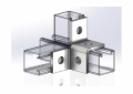 Empire 9066WFZ Double Corner Connection, 4 Holes