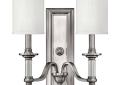 Hinkley® 4792BN Sussex Traditional Two Light Scone, (2) Lamps, 120 VAC, Brushed Nickel Housing
