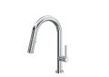 ROHL TE65D1LMAPC Tenerife Pull-Down Bar & Food Prep Kitchen Faucet with C-Spout - Polished Chrome