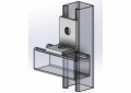 Empire 9023CAZ Corner Angle, 2 Holes, 1-5/8 in W x 1/4 in THK