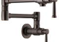 Brizo® 62825LF-RB Artesso® Pot Filler Faucet, 4 gpm Flow Rate, Swivel Spout, Venetian Bronze, 2 Handles, Import