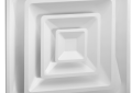 Hart and Cooley HVS Steel High Volume Four Way Diffuser with Insulated Back - White