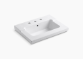 Kohler K-2979-8-0 Tresham Vanity-Top Bathroom Sink with 8 inch Faucet Holes - White