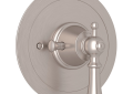 Perrin & Rowe U.5785LS-STN/TO Thermostatic Trim Plate Edwardian Era, Nickel