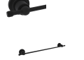 Rohl® A1484IWMB Campo Transitional Towel Bar, 18 in L Bar, Brass