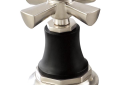 Brizo® HX5361-NKBL Rook™ Lavatory Cross Handle Kit, Luxe Nickel/Matte Black, Import