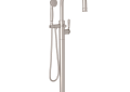 Rohl TTD06HF1LMSTN Traditional Single Hole Floor Mount Tub Filler Trim - Satin Nickel