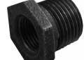 Jones Stephens B1440662 3 inch by 2-1/2 inch Black Malleable Hex Bushing