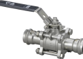 Viega 85132 ProPress 1/2 inch Press Type 316 Stainless Steel Three Piece Full Port Ball Valve with FKM Sealing Elements
