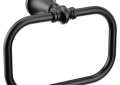 Moen® YB0586BL Colinet™ Towel Ring, 5-3/4 in OAH x 3-5/8 in OAD, Ceramic/Solid Brass/Zinc, Import