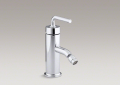 Kohler 14434-4A-CP Single-Control Bidet Faucet, Straight Lever Handle