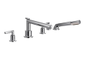 Moen TS93004 Arris Chrome Two-Handle Diverter Roman Tub Faucet including Handheld Shower - Chrome