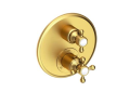 Newport Brass 3-923TR-10 1/2" Round Thermostatic Trim Plate with Handle - Satin Bronze