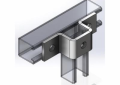 Empire 9051UFZ U Support, 3 Holes, 5-3/8 in W, For Use With 1-5/8 x 1-3/8 in Strut