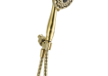 DELTA® 59346-PB-PK Premium Shower Mount Hand Shower, 3-13/16 in Dia 7 Shower Head, 2 gpm Flow Rate, 60 in L Hose, Brilliance® Polished Brass, Import