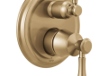 DELTA® T24897-CZ Monitor® 14 Traditional Valve Trim With 3-Setting Integrated Diverter, 5.8 gpm Valve, Brilliance® Champagne Bronze