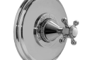 Sigma 1.007897DT.26 3/4-inch Thermostatic Shower Set - Deluxe Plate with Sussex Handle - Polished Chrome